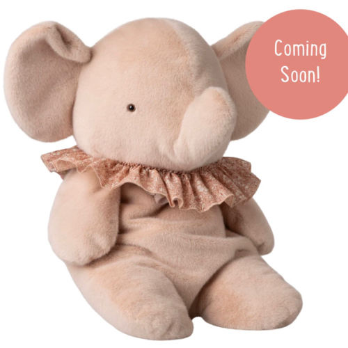 Elephant plush, Big - Powder - Maileg USA