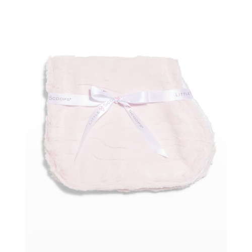 Girl's Solid Plush Burp Cloth