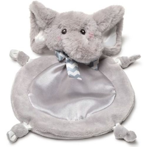 Bearington Baby Wee Spout, 8 x 7 Inch Small Gray Elephant Stuffed Animal, Jungle Nursery Decor, Baby Security Blanke
