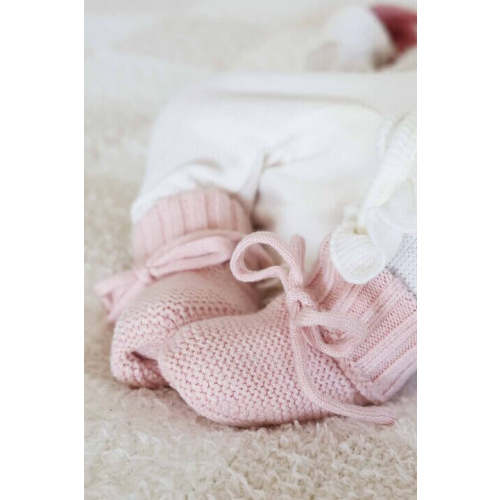 Knit Newborn Bow Booties