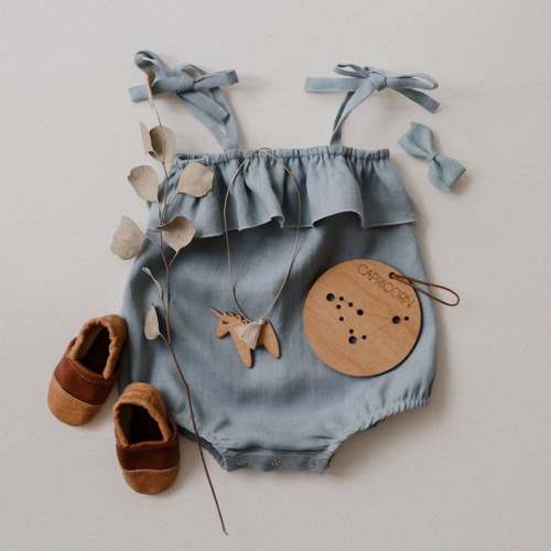 Strap Back Baby Girl Romper
