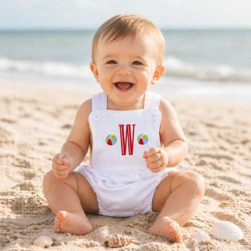 Beach Ball Monogrammed Sunsuit