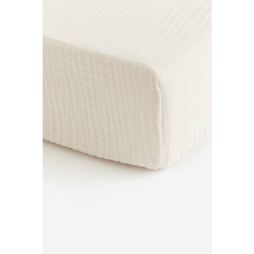 Light beige Fitted Crib Sheet at H&M Home | H&M US