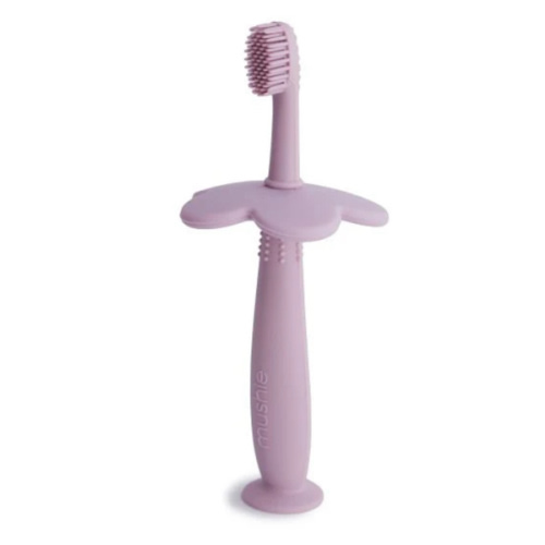 Mushie Silicone Training Toothbrush, Lilac – Wild Ivy