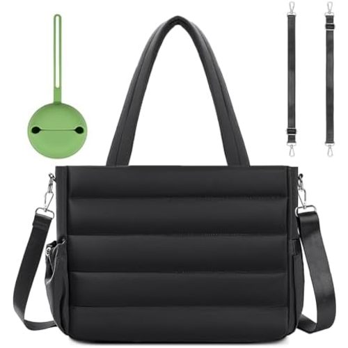 GEMIU Diaper Bag Tote, Large Capacity Travel Diaper Baby Bags Crossbody Hospital Mom Bag,with Silicone Pacifier Case