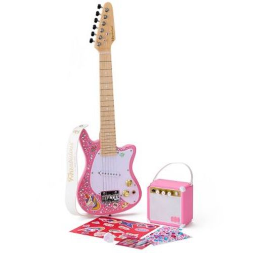 FAO Schwarz Pink Stage Stars Electric 6-String Guitar and Amp