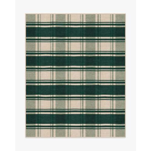 Easton Plaid Green Rug | Ruggable US