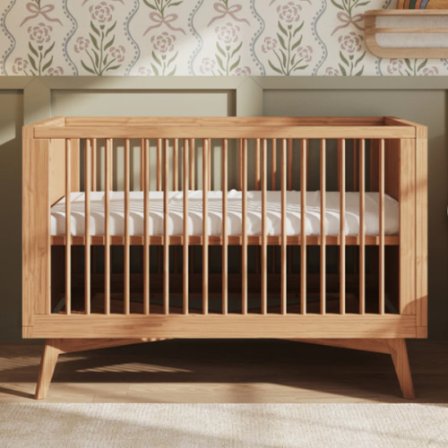 Mid-Century Convertible Crib in Hazelnut | Simply Nursery