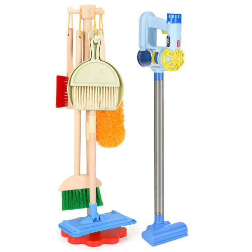 Wooden Cleaning Set Toys for Kids Ages 3-8 | Real Working Vacuum – Joyreal