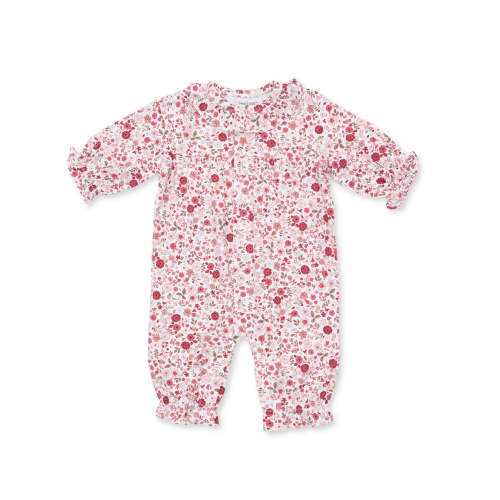 Ruffle Collar Romper, Serene Floral