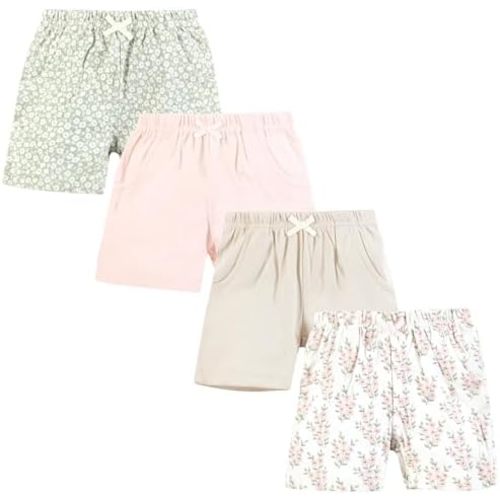 Hudson Baby Unisex Baby Shorts Bottoms 4-Pack