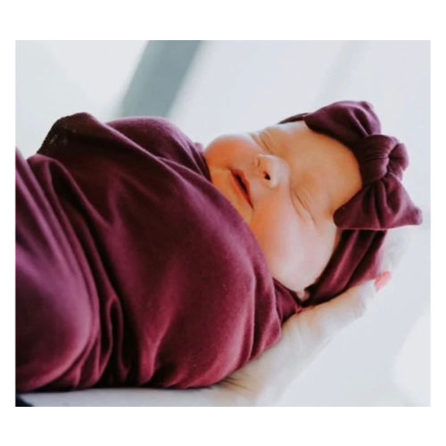 Mulberry Swaddle Blanket & Headband Set