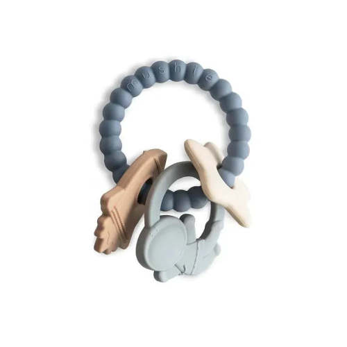 Mushie - Silicone Space Teething Ring Toy