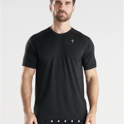 Seamless Tee - Black Marl