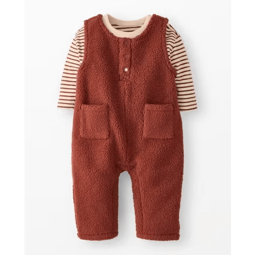 Baby Long Sleeve T-Shirt & Fleece Overalls Set | Hanna Andersson