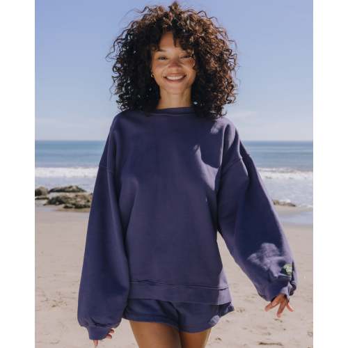 Unisex Oversized Crew - Navy