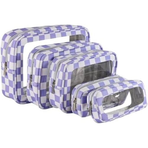 Waterproof Clear TPU 5-Piece Diaper Bag Organizer Pouch Packing cube