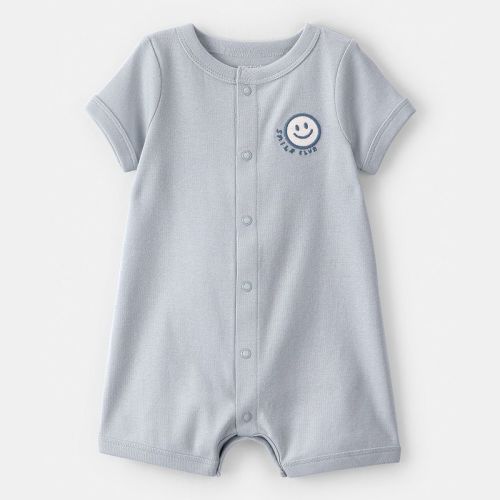 Baby Carter's 'Smile Club' Short-Sleeve Romper