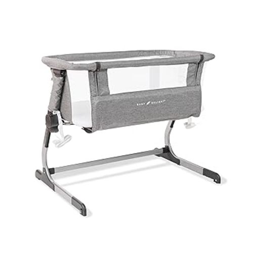 Baby Delight Beside Me Dreamer Bassinet | Bedside Sleeper & Baby Bassinet | 6-Position Height Adjustment | 100% GOTS Certified Organic Cotton Fabric | Organic Mocha