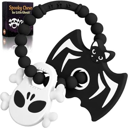 Halloween Baby Teething Toys, Boo Basket Stuffers for Toddlers & Newborns