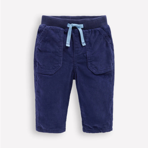 Cosy Lined Pants-Navy | 3-6 months