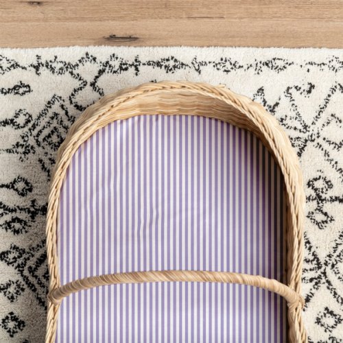 Waterproof Bassinet Sheet | Lavender Stripe – Little Human Linens