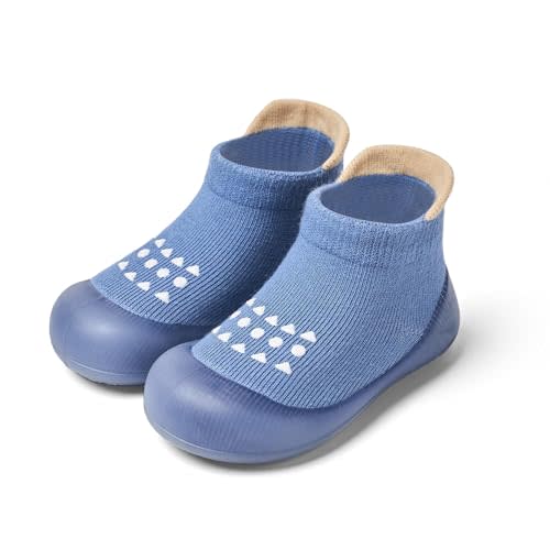 Bearbay Baby Sock Shoes Baby Walking Shoes Infant Non-Slip Breathable Slippers with Soft Rubber Sole Baby Boys Girls Sneakers