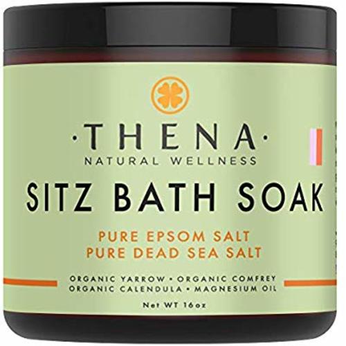 Best Organic Sitz Bath Soak For Postpartum Care Recovery & Natural Hemorrhoid Treatment, Soothes Relieves Pain Reduces Discomfort, 100% Pure Epsom & Dead Sea Salts Witch Hazel Lavender Essential Oil