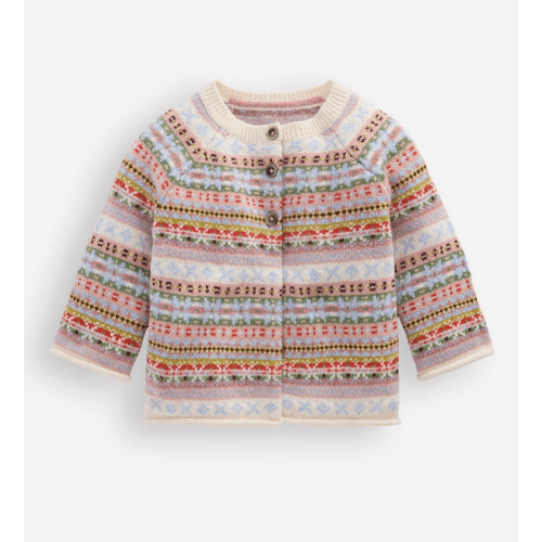 Fair Isle Cardigan-Soft Multi