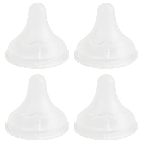 Silicone Nipple (M) for Spectra Baby Bottles, Medium Flow, 3m+, 4 Count