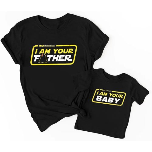 Dad and Son Matching Shirts I Am Your Father Shirt Family Matching Outfits Family Vacation Casual Short Sleeve Top
