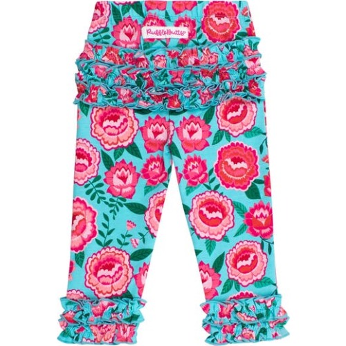Baby Girls Ruffle Leggings with Signature Rear Ruffles, 0-3M