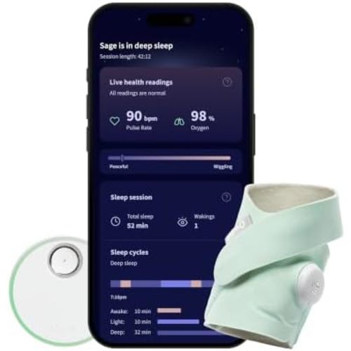 Owlet Dream Sock Smart Baby Monitor, Includes 3 Months of Owlet 360