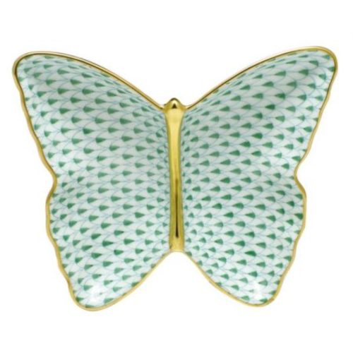 Herend Butterfly Dish - Green - Bromberg's