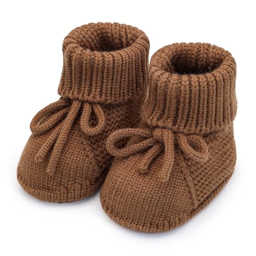 Baby Girl Booties Newborn Knit Crib Shoes Infant Bunny Booties New Born Boy First Walking Shoes Cozy Warm