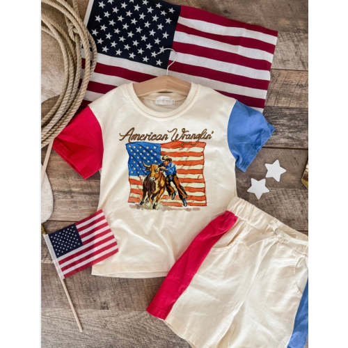 American Wranglin' | Color Block Short Set β theFRINGEDpineapple
