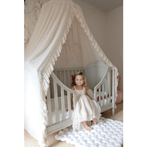 Baby Crib Lace Canopy – Cozy Nursery