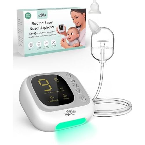 Nasal Aspirator for Baby, Hospital Grade Nose Sucker with 9 Levels, 65kPa