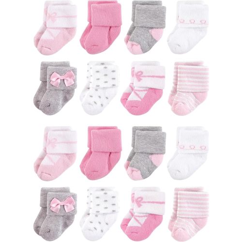 Little Treasure Unisex Baby Cotton Rich Terry Socks 16-Pack