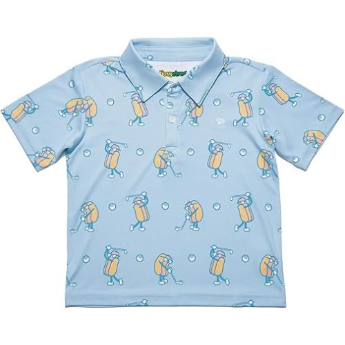 Tipsy Elves Kids and Toddlers Golf Shirts - Athletic Comfort Fit with Quick Dry Material
