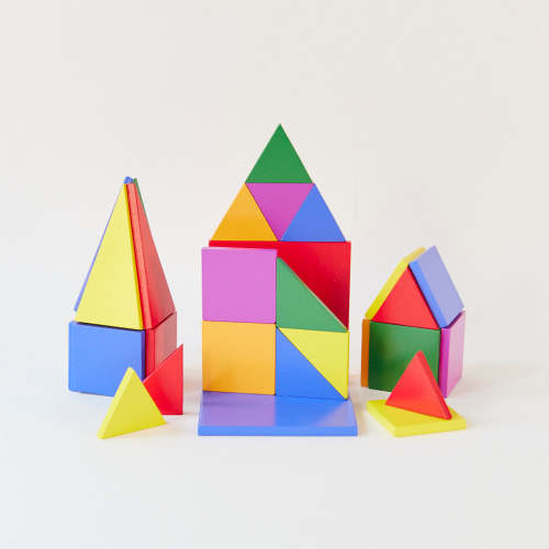 Magnetic Wooden Playtiles Set of 32 Pieces