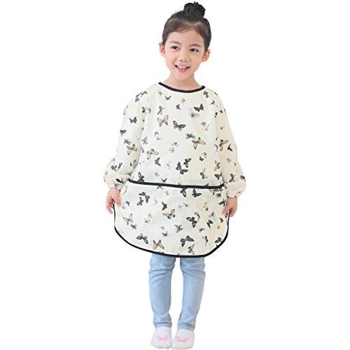 Kids Waterproof Art Smock – Long Sleeve Apron for Painting, Baking, Sensory Play (Ages 1–10)