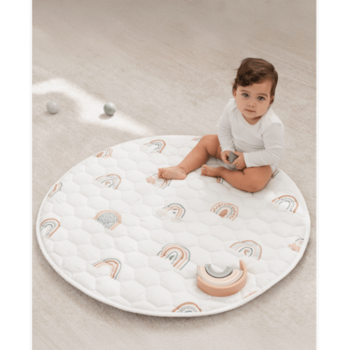 Premium Play Mat with Non-Slip Bottom, Round - Size Large