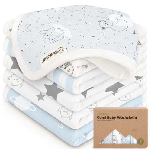 Keababies 6-Pack Cami Baby Washcloths