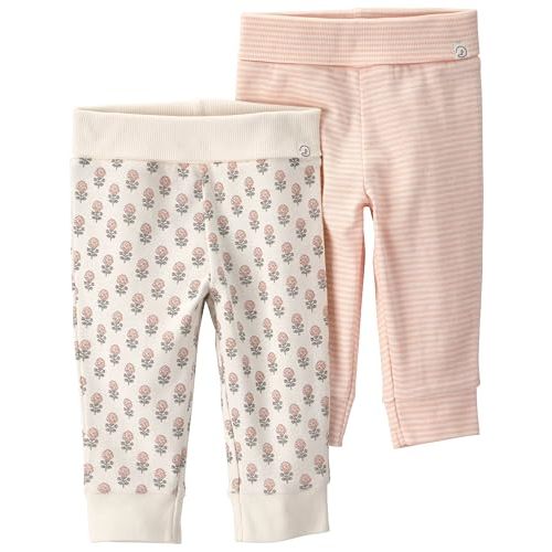 Little Planet by Carter's Unisex-Baby 2-Pack Joggers Made with Organic Cotton