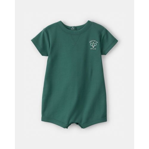 Baby Tennis Short-Sleeve Romper - Green - Carter's | Carter's
