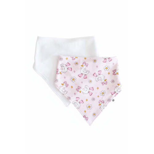 Silly Goose 2pc Bandana Bibs | Pink