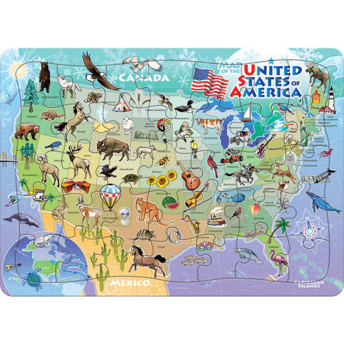 USA Map (tray) | 35 Piece Tray