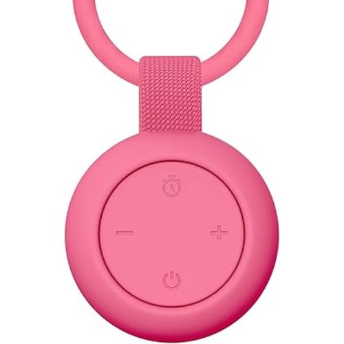 Portable Baby Sound Machine [White Noise for Babies Kids Adults][Sleep Soother][Timer Function][12 Soothing Sounds] 15 Hours Battery Life, Travel,Registry Gift,Shower,Clips on Baby Stroller.Rose