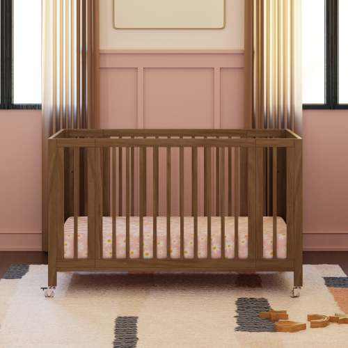 Rolli 9-in-1 Convertible All-Stages® Crib with Bassinet & Toddler Bed – Birch